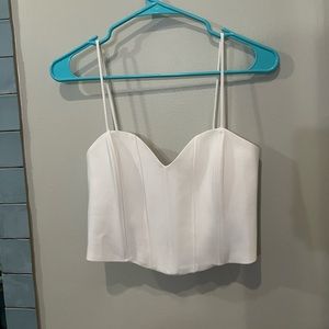 Zara White Corset Top